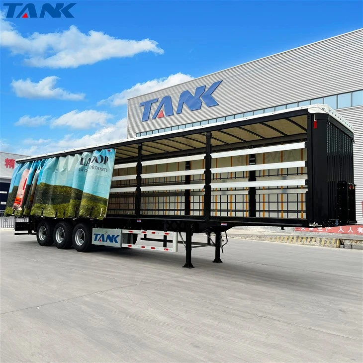3 Axle Side Curtani Semi - piekabe